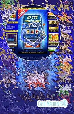 Cash machine slot